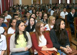Відбулася зустріч ректора університету зі студентами першого курсу