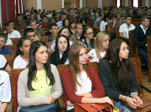 Відбулася зустріч ректора університету зі студентами першого курсу
