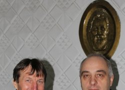Члени журі теоретичного туру доценти Володимир Сіленко, НУБіПУ  і Сергій Вдовенко, Вінницький НАУ (зліва – направо)