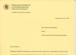 Привітання зі 172-річчям від дня заснування Уманського НУС