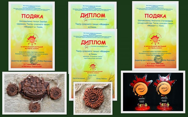 Нагороди театру сучасного танцю «Модерн»