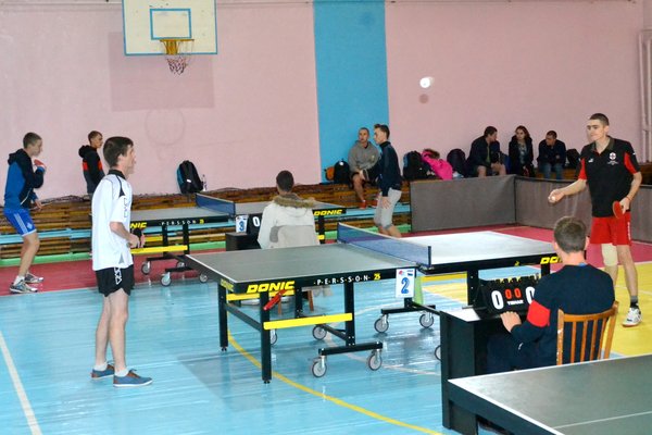 Змагання з настільного тенісу XV Універсіади Черкаської області серед вищих навчальних закладів Черкаської області типу: університети, інститути