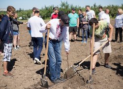 В Уманському НУС заклали сучасний інтенсивний сад