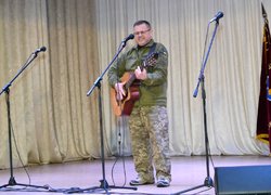 Зустріч козаків Уманського КОША зі студентами Уманського НУС