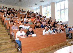 Першокурсники знайомляться з організацією освітнього процесу в Уманському національному університеті садівництва