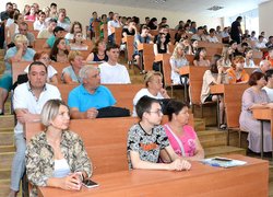 Першокурсники знайомляться з організацією освітнього процесу в Уманському національному університеті садівництва