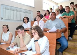 Першокурсники знайомляться з організацією освітнього процесу в Уманському національному університеті садівництва