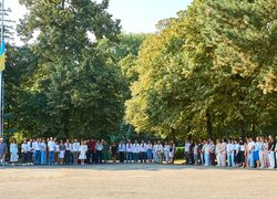 В Уманському національному університеті підняли Державний Прапор України