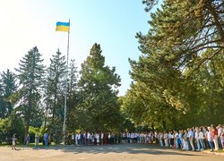 В Уманському національному університеті підняли Державний Прапор України