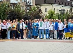 Колектив Уманського національного університету долучився до міської церемонії підняття Державного Прапора з нагоди Дня Незалежності України