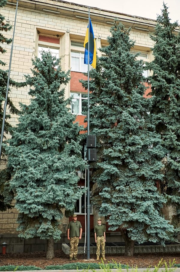 Колектив Уманського національного університету долучився до міської церемонії підняття Державного Прапора з нагоди Дня Незалежності України