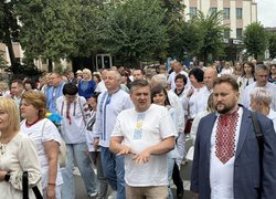 Колектив Уманського національного університету долучився до міської церемонії підняття Державного Прапора з нагоди Дня Незалежності України