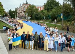 Колектив Уманського національного університету долучився до міської церемонії підняття Державного Прапора з нагоди Дня Незалежності України
