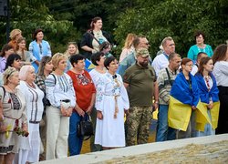 Колектив Уманського національного університету долучився до міської церемонії підняття Державного Прапора з нагоди Дня Незалежності України