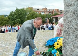 Колектив Уманського національного університету долучився до міської церемонії підняття Державного Прапора з нагоди Дня Незалежності України