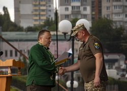 Колектив Уманського національного університету взяв участь у міському віче з нагоди Дня Конституції України