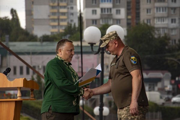 Колектив Уманського національного університету взяв участь у міському віче з нагоди Дня Конституції України