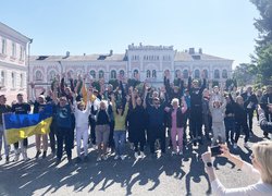 В Уманському національному університеті відбувся благодійний марафон «Біг до перемоги»
