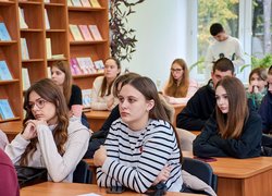 Зустріч студентів Уманського національного університету з представниками штурмової бригади Національної поліції України «Лють»