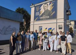 Університетська спільнота УНУ долучилася до відкриття меморіалу Євгену Коновальцю
