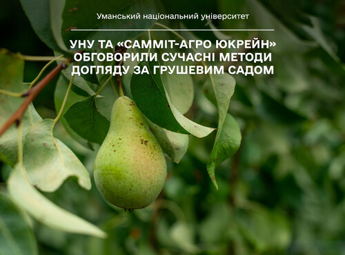УНУ та «САММІТ-АГРО ЮКРЕЙН» обговорили сучасні методи догляду за грушевим садом