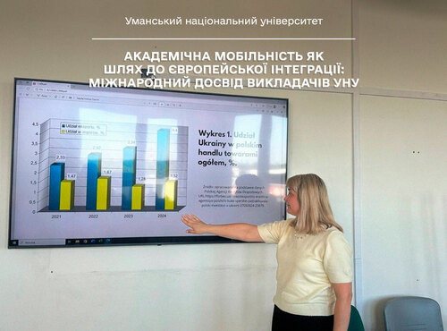 Академічна мобільність як шлях до європейської інтеграції: міжнародний досвід викладачів УНУ