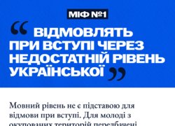 П’ять міфів щодо вступу в Україні для молоді з тимчасово окупованих територій