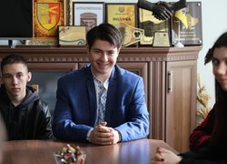 Молодь Уманського університету провела один день з міським головою