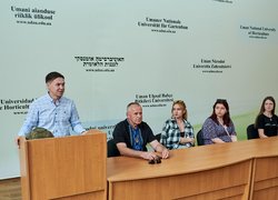«Іншого життя, окрім війни, не існує»: в УНУ відбулася зустріч із військовослужбовцем, колегою, випускником