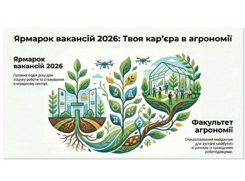 ЯРМАРОК ВАКАНСІЙ 2026 НА ФАКУЛЬТЕТІ АГРОНОМІЇ 