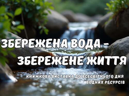 Книжкова виставка «Збережена вода – збережене життя»