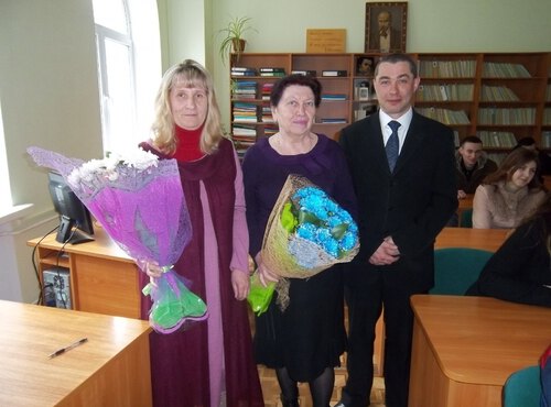 Зустріч з Почесним працівником Гідрометеослужби України начальником метеостанції Умань Галиною Волжаніною