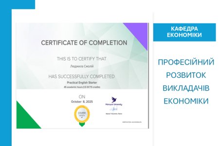Професійний розвиток викладачів економіки