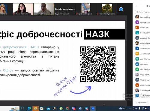 СЕРІЯ ВЕБІНАРІВ «ПРОЗОРІ УНІВЕРСИТЕТИ»  ВІД ОФІСУ ДОБРОЧЕСНОСТІ НАЗК