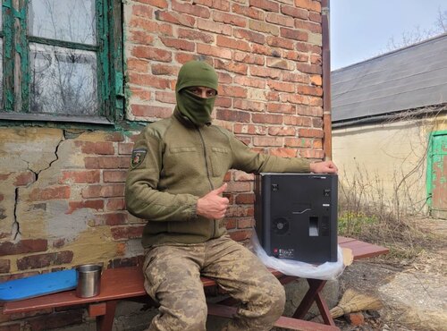 3-D принтер, куплений на кошти факультету лісового і садово-паркового господарства Уманського НУС вручено захисникам!
